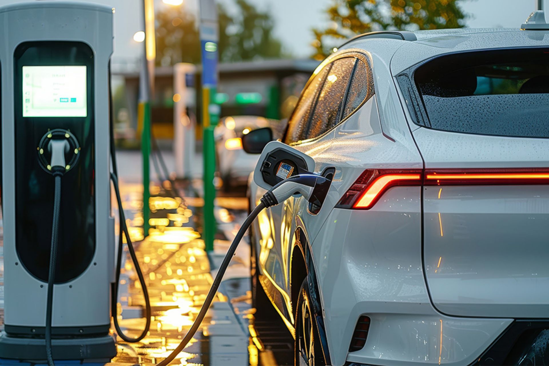E-Auto beim Aufladen